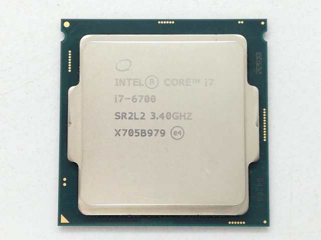 【中古】Intel Core i7-6700 (3.4GHz/TB:4GHz/SR2L2) bulk LGA1151/4C/8T/L3 8M/HD530/TDP65W【日本橋3】保証期間１週間