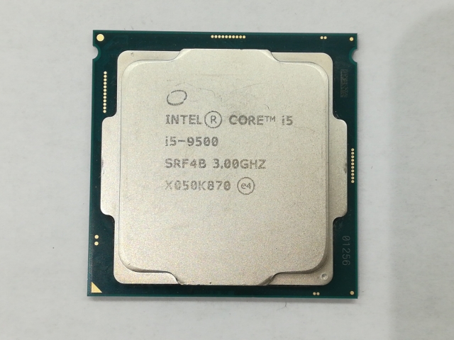 【中古】Intel Core i5-9500 (3GHz/TB:4.4GHz/SRF4B/U0) bulk LGA1151/6C/6T/L3 9M/UHD630/TDP65W【日本橋3】保証期間１週間