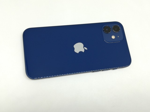 【中古】Apple ymobile 【SIMロック解除済み】 iPhone 12 128GB ブルー MGHX3J/A【日本橋3】保証期間１ヶ月【ランクB】