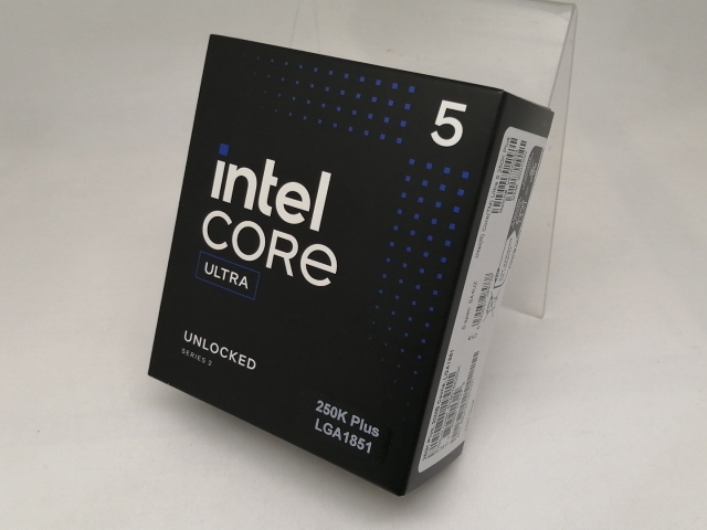 【未使用】Intel Core Ultra 5 250K Plus (4.2Ghz) Box LGA1851/18C(P:6C/E:12C)/18T/L3 30M/Intel Graphics/PBP125W【日本橋3】保証期間１週間