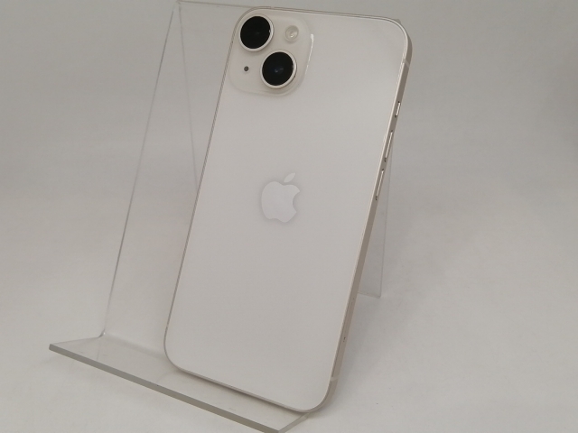 【中古】Apple 国内版 【SIMフリー】 iPhone 14 256GB スターライト MPW33J/A【OSU301】保証期間１ヶ月【ランクB】