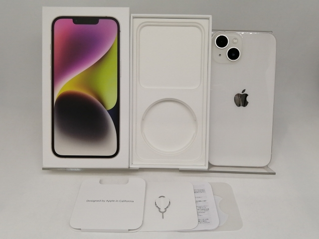 【中古】Apple 国内版 【SIMフリー】 iPhone 14 256GB スターライト MPW33J/A【OSU301】保証期間１ヶ月【ランクB】_7