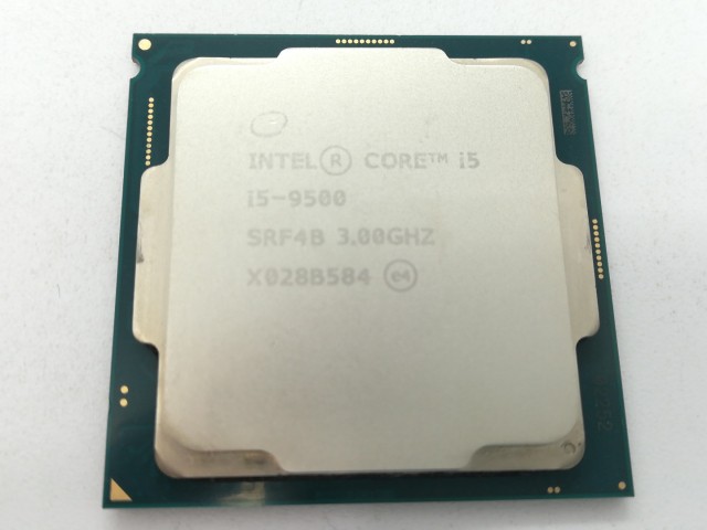 【中古】Intel Core i5-9500 (3GHz/TB:4.4GHz/SRF4B/U0) bulk LGA1151/6C/6T/L3 9M/UHD630/TDP65W【日本橋3】保証期間１週間