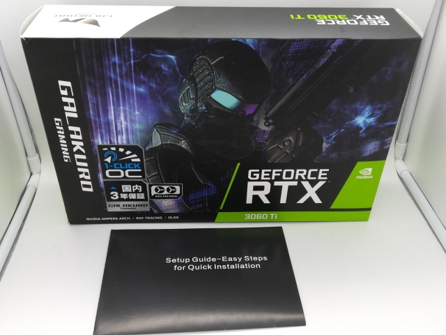 玄人志向 GALAKURO GG-RTX3060Ti-E8GB/DF/LHR 玄人志向 GALAKURO GG