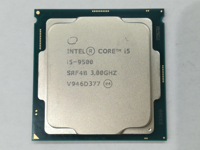 中古】Intel Core i5-9500 (3GHz/TB:4.4GHz/SRF4B/U0) bulk LGA1151/6C 
