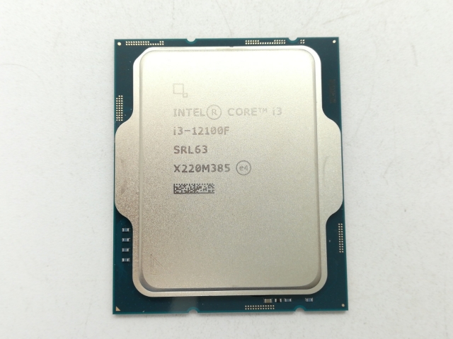 中古】Intel Core i3-12100F(3.3GHz) Box LGA1700/4C(P:4C/E:0C)/8T/
