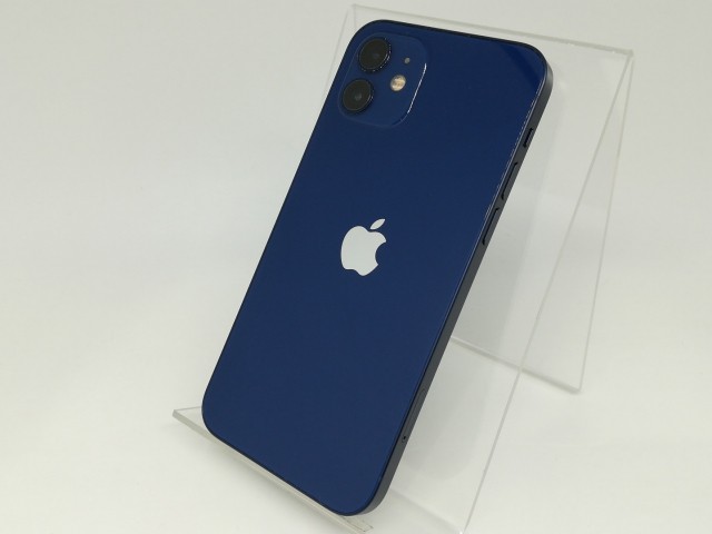 【中古】Apple au 【SIMロック解除済み】 iPhone 12 128GB ブルー MGHX3J/A【日本橋3】保証期間１ヶ月【ランクB】