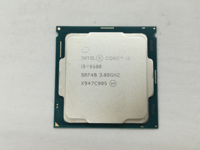 【中古】Intel Core i5-9500 (3GHz/TB:4.4GHz/SRF4B/U0) bulk LGA1151/6C/6T/L3 9M/UHD630/TDP65W【日本橋3】保証期間１週間