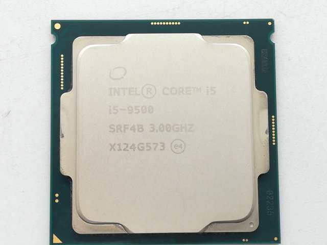 【中古】Intel Core i5-9500 (3GHz/TB:4.4GHz/SRF4B/U0) bulk LGA1151/6C/6T/L3 9M/UHD630/TDP65W【日本橋3】保証期間１週間