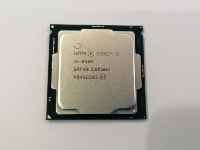 【中古】Intel Core i5-9500 (3GHz/TB:4.4GHz/SRF4B/U0) bulk LGA1151/6C/6T/L3 9M/UHD630/TDP65W【日本橋3】保証期間１週間
