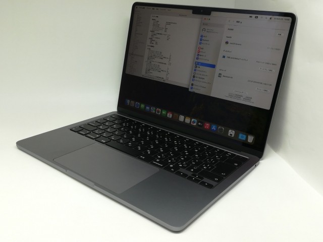 【中古】Apple MacBook Air 13インチ M2(CPU:8C/GPU:8C) 8GB/256GB スペースグレイ MLXW3J/A (M2・2022)【日本橋3】保証期間１ヶ月【ラ