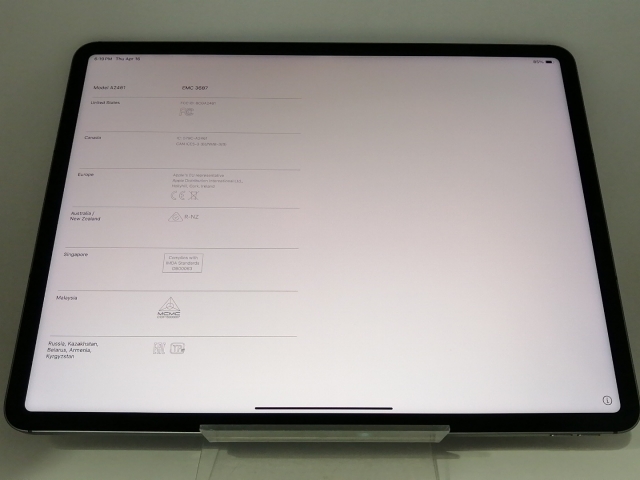 【中古】Apple 国内版 【SIMフリー】 12.9インチ iPad Pro（第5世代/2021） 256GB スペースグレイ MHR63J/A【日本橋3】保証期間１ヶ月【ランクB】_8