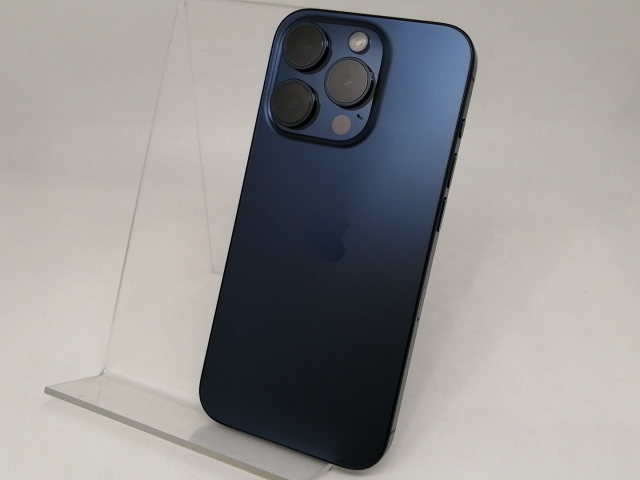 【中古】Apple 国内版 【SIMフリー】 iPhone 15 Pro 256GB ブルーチタニウム MTUG3J/A【日本橋3】保証期間１ヶ月【ランクB】