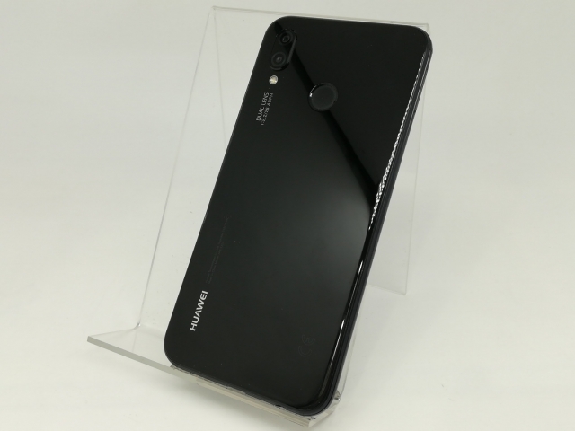 【中古】Huawei UQmobile 【SIMフリー】 HUAWEI P20 lite ミッドナイトブラック 4GB 32GB ANE-LX2J(HWU34)【日本橋3】保証期間１ヶ月【ランクB】の通販は