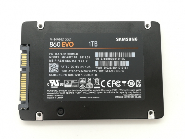 【中古】各社2.5SSD 1TB SSD SATA【日本橋3】保証期間１週間