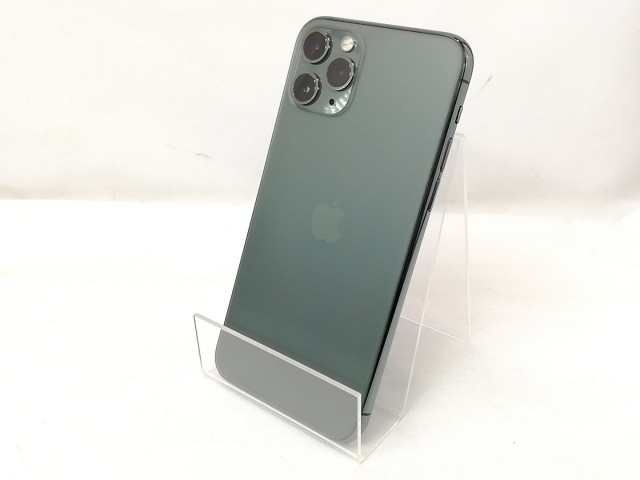 【中古】Apple SoftBank 【SIMロック解除済み】 iPhone 11 Pro 256GB ミッドナイトグリーン MWCC2J/A【戸塚】保証期間１ヶ月【ランクA】