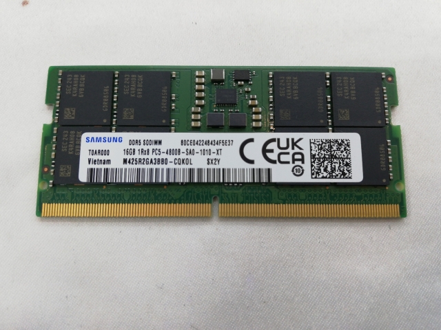 【中古】262PIN SODIMM 16GB DDR5-4800(PC5-38400)【ノートPC用】【秋葉3号】保証期間１週間_2