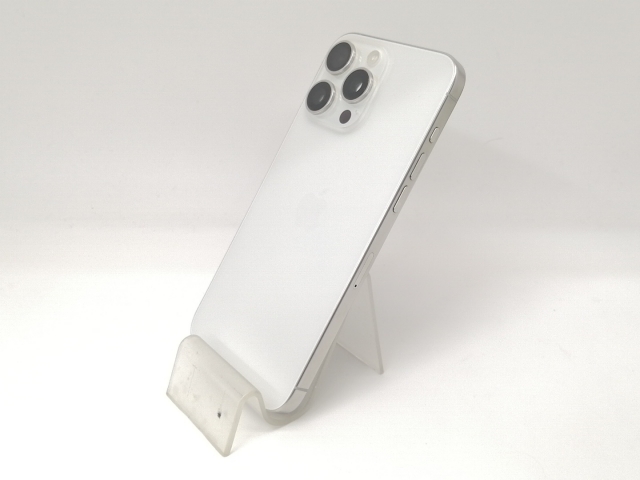 【中古】Apple SoftBank 【SIMフリー】 iPhone 15 Pro Max 256GB ホワイトチタニウム MU6Q3J/A【戸塚】保証期間１ヶ月【ランクA】