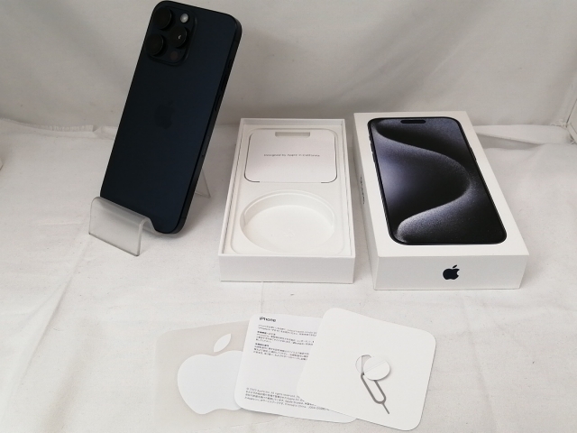 【中古】Apple 国内版 【SIMフリー】 iPhone 15 Pro Max 256GB ブルーチタニウム MU6T3J/A【戸塚】保証期間１ヶ月【ランクA】