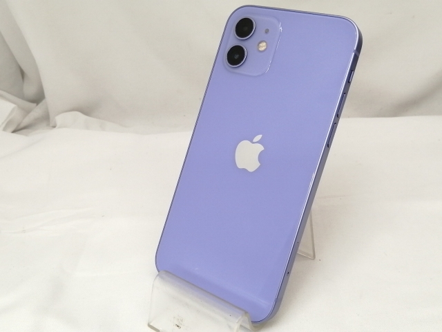 【中古】Apple au 【SIMロック解除済み】 iPhone 12 256GB パープル MJNK3J/A【戸塚】保証期間１ヶ月【ランクB】