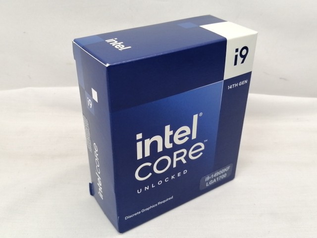 【未使用】Intel Core i9-14900KF(3.2GHz) Box LGA1700/24C(P:8C/E:16C)/32T/L3 36M/PBP125W【戸塚】保証期間１週間