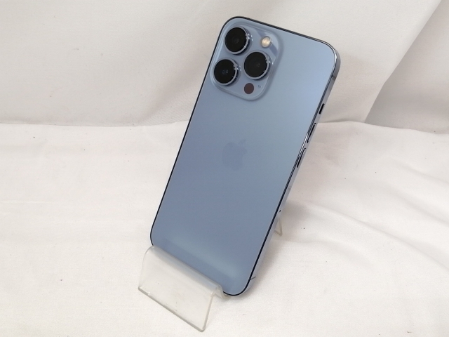 【中古】Apple SoftBank 【SIMフリー】 iPhone 13 Pro 256GB シエラブルー MLUU3J/A【戸塚】保証期間１週間【ランクC】
