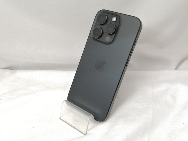 【中古】Apple 国内版 【SIMフリー】 iPhone 15 Pro 128GB ブラックチタニウム MTU73J/A【戸塚】保証期間１ヶ月【ランクA】