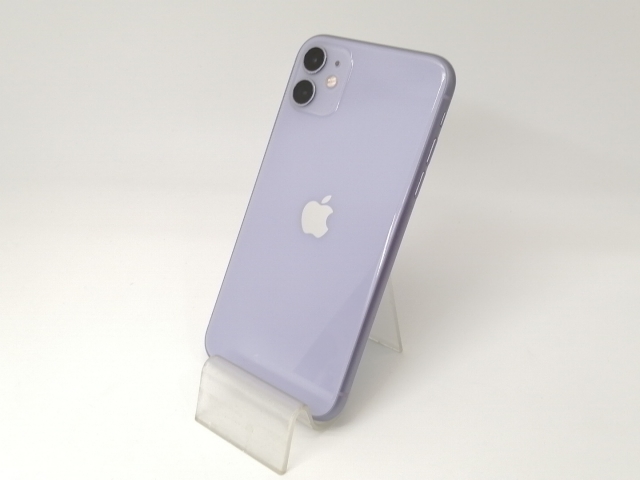 【中古】Apple au 【SIMロック解除済み】 iPhone 11 64GB パープル MWLX2J/A【戸塚】保証期間１ヶ月【ランクB】