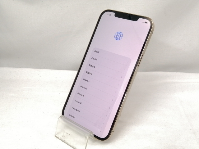 【中古】Apple au 【SIMロック解除済み】 iPhone 12 Pro Max 128GB ゴールド MGCW3J/A【神保町】保証期間１ヶ月【ランクB】_1