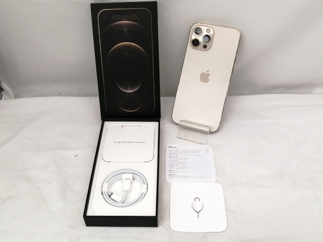 【中古】Apple au 【SIMロック解除済み】 iPhone 12 Pro Max 128GB ゴールド MGCW3J/A【神保町】保証期間１ヶ月【ランクB】_7