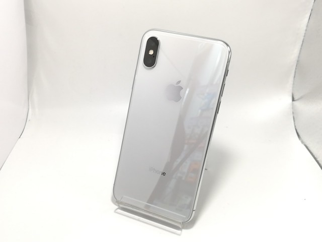 【中古】Apple au 【SIMロック解除済み】 iPhone X 64GB シルバー MQAY2J/A【戸塚】保証期間１ヶ月【ランクB】