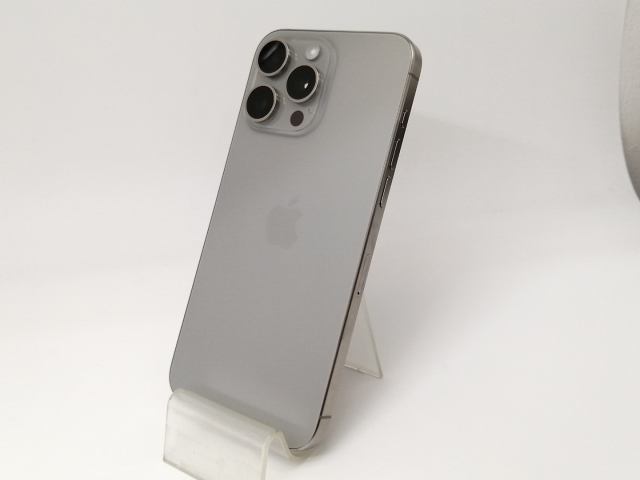 【中古】Apple 国内版 【SIMフリー】 iPhone 15 Pro Max 256GB ナチュラルチタニウム MU6R3J/A【戸塚】保証期間１ヶ月【ランクA】