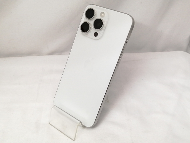 【中古】Apple 国内版 【SIMフリー】 iPhone 15 Pro Max 256GB ホワイトチタニウム MU6Q3J/A【戸塚】保証期間１ヶ月【ランクA】