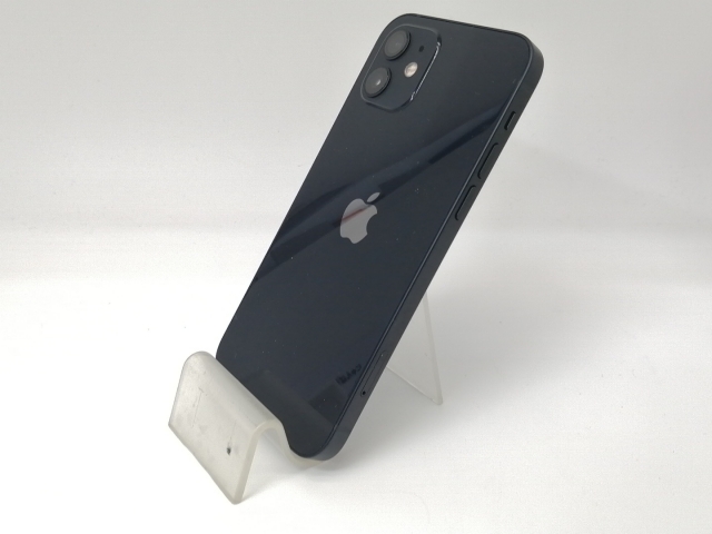 【中古】Apple au 【SIMロック解除済み】 iPhone 12 64GB ブラック MGHN3J/A【戸塚】保証期間１ヶ月【ランクB】
