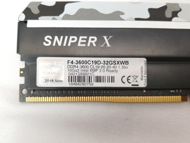 【中古】DDR4 16GB PC4-28800(DDR4-3600)【デスクトップPC用】【戸塚】保証期間１週間_2