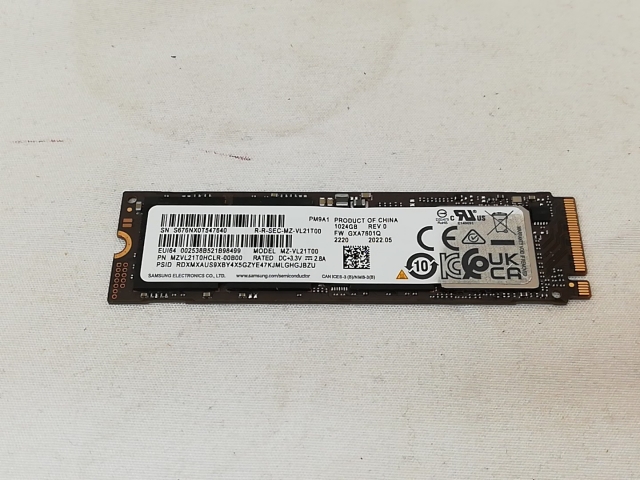 【中古】各社 1TB SSD (M.2 2280/PCIe4.0 NVMe)【戸塚】保証期間１週間