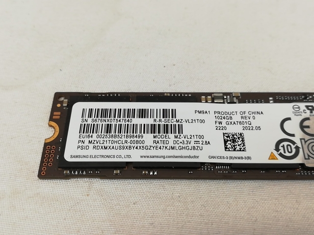 【中古】各社 1TB SSD (M.2 2280/PCIe4.0 NVMe)【戸塚】保証期間１週間_2