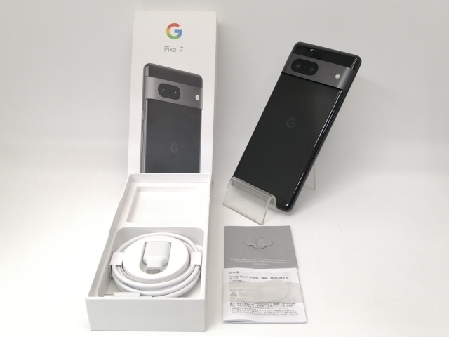中古】Google au 【SIMフリー】 Pixel 7 オブシディアン 8GB 128GB