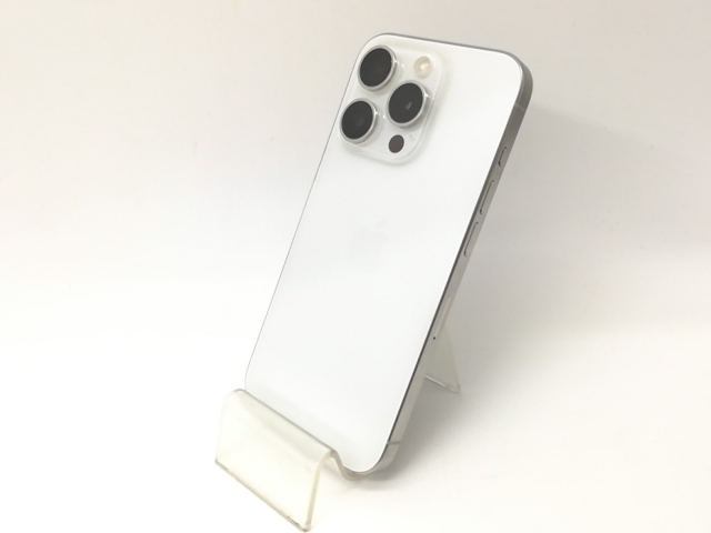 【中古】Apple 国内版 【SIMフリー】 iPhone 15 Pro 128GB ホワイトチタニウム MTU83J/A【戸塚】保証期間1ヶ月【ランクC】
