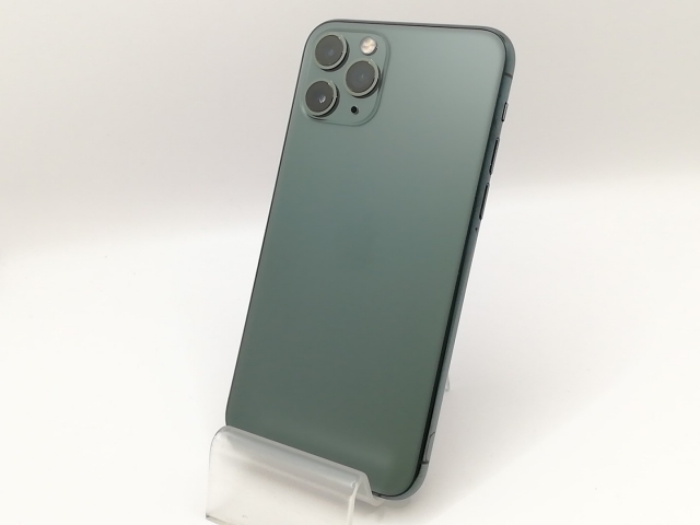 【中古】Apple SoftBank 【SIMロック解除済み】 iPhone 11 Pro 256GB ミッドナイトグリーン MWCC2J/A【戸塚】保証期間１ヶ月【ランクB】