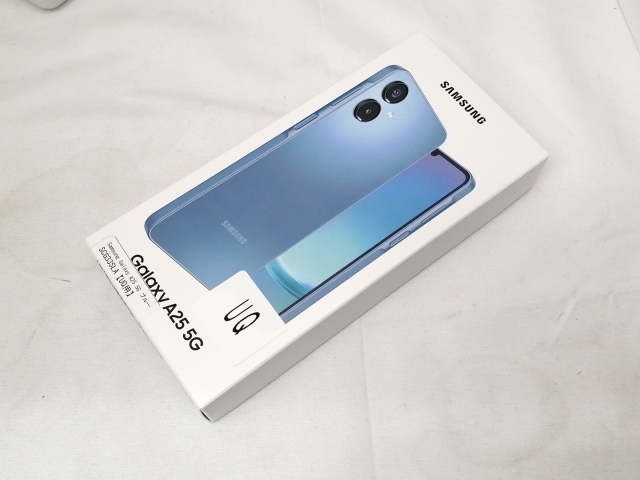 【未使用】SAMSUNG UQmobile 【SIMフリー】 Galaxy A25 5G ブルー 4GB 64GB SCG33【戸塚】保証期間３ヶ月