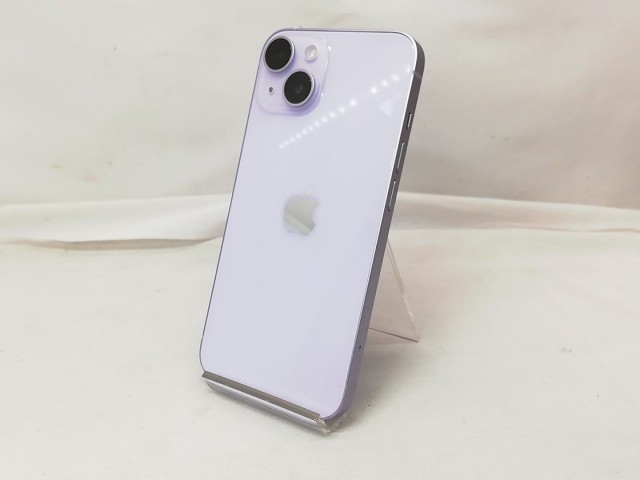 【中古】Apple au 【SIMフリー】 iPhone 14 128GB パープル MPUY3J/A【戸塚】保証期間１ヶ月【ランクA】