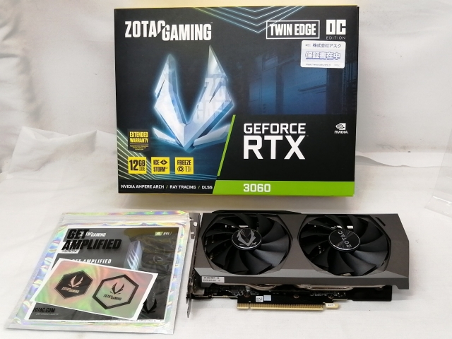 【中古】ZOTAC GeForce RTX3060 12GB GDDR6 中古】ZOTAC ZOTAC GAMING GeForce RTX 3060 Twin Edge OC (ZT