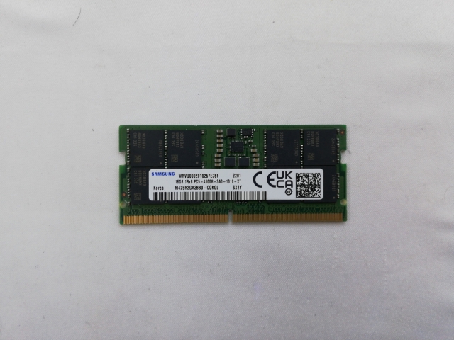 【中古】262PIN SODIMM 16GB DDR5-4800(PC5-38400)【ノートPC用】【秋葉3号】保証期間１週間