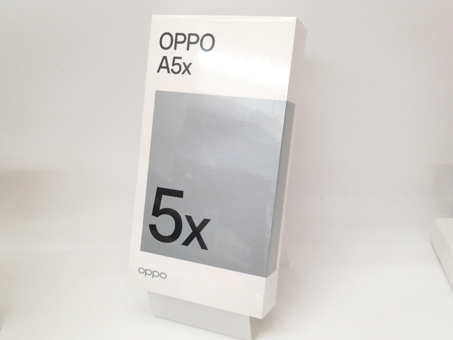 【未使用】Oppo 国内版 【SIMフリー】 OPPO A5x 4GB 128GB ホワイト【秋葉5号】保証期間３ヶ月