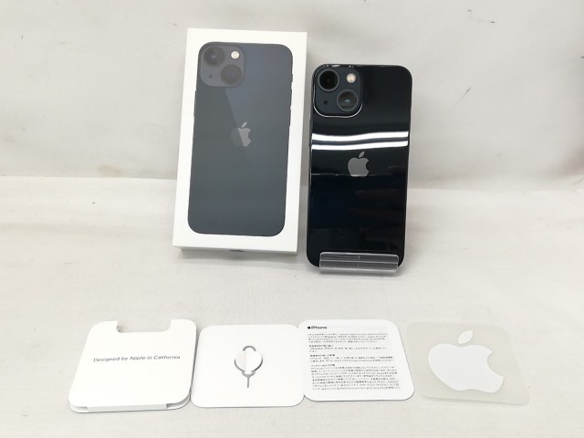 【中古】Apple docomo 【SIMフリー】 iPhone 13 mini 128GB ミッドナイト MLJC3J/A【戸塚】保証期間１ヶ月【ランクB】