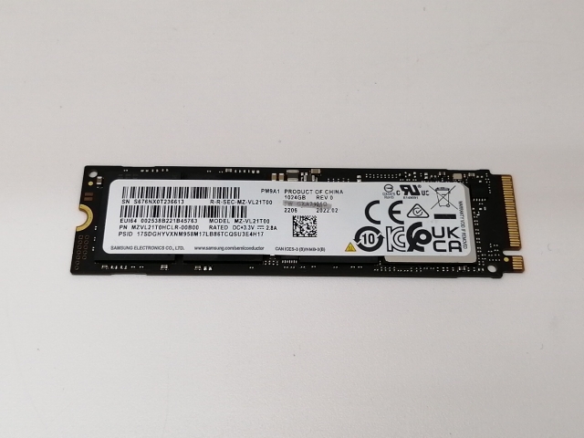 【中古】各社 1TB SSD (M.2 2280/PCIe4.0 NVMe)【戸塚】保証期間１週間