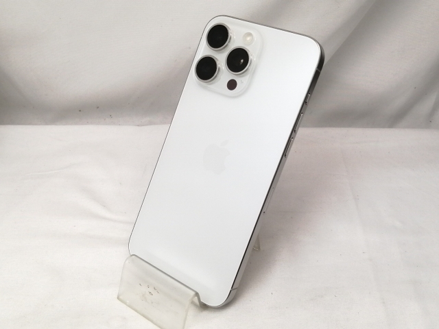 【中古】Apple 国内版 【SIMフリー】 iPhone 15 Pro Max 256GB ホワイトチタニウム MU6Q3J/A【戸塚】保証期間１ヶ月【ランクA】