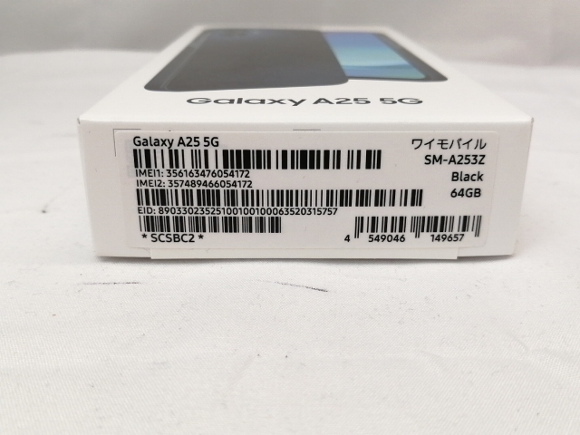 【未使用】【赤ロム保証あり】SAMSUNG ymobile 【SIMフリー】 Galaxy A25 5G ブラック 4GB 64GB SCSBC2【ECセンター】保証期間３ヶ月_2
