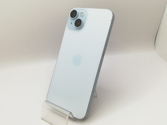 【中古】Apple 国内版 【SIMフリー】 iPhone 15 Plus 256GB ブルー MU0N3J/A【川崎駅前】保証期間１ヶ月【ランクB】